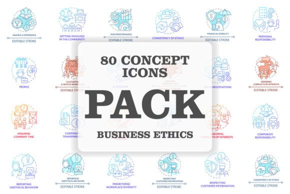 Business Ethics SVG Icons for Clearer Communication