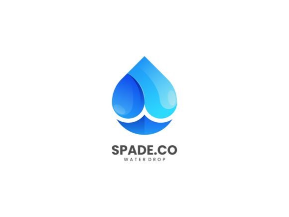 Elevate Your Brand Identity with the Spade Water Gradient Logo