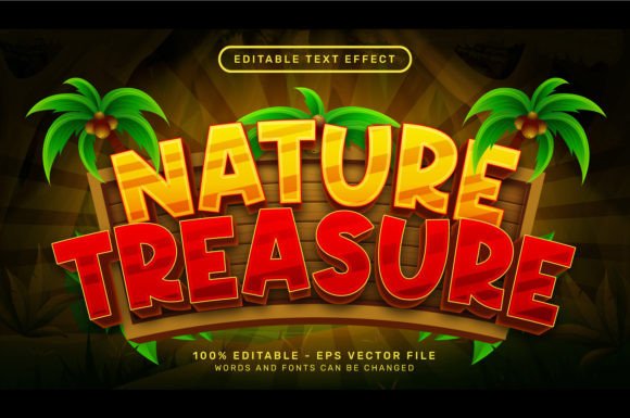 Evaluating the Nature Treasure 3D Text Effect for Adobe Illustrator