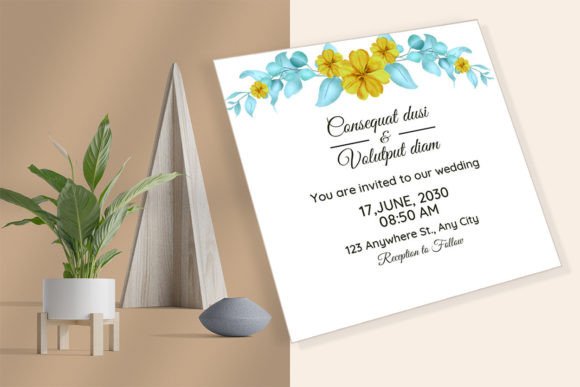 Green Floral Wedding Invitation Card: A DIY Guide