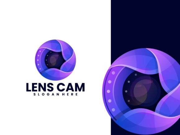 Lens Cam Gradient Logo: A Scalable Branding Solution