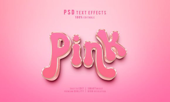Mastering Visual Impact with the Creative Pink Editable 3D Text Effect