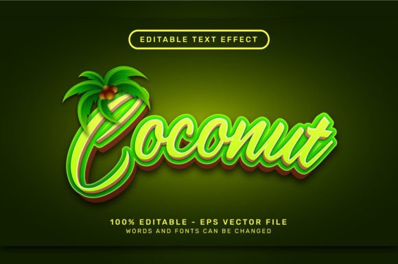 Transform Your Designs with a Coconut 3D Text Effect and Editable Text Workflow