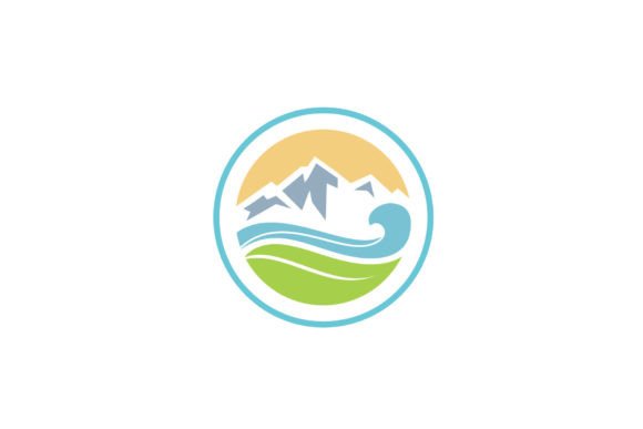 Unlocking Brand Potential with the Ocean Sea Wave Leaf Mountain Nature Logo