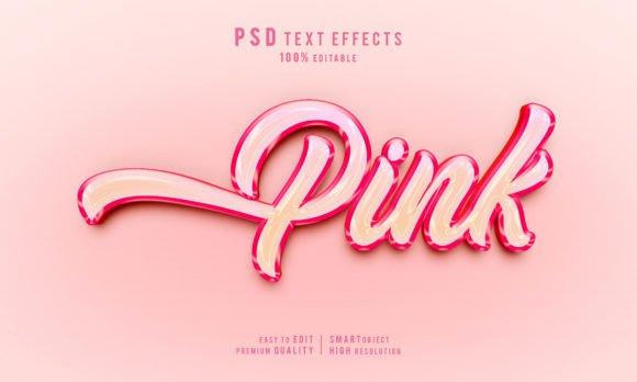 Unlocking Professional Design with Creative Pink Editable 3D Text Effects