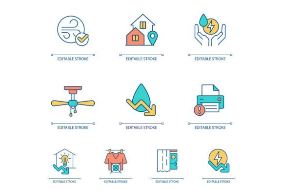 Visualizing Power Conservation with Color SVG Icons